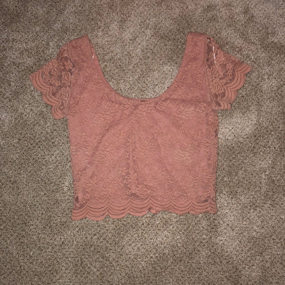 Lace crop top